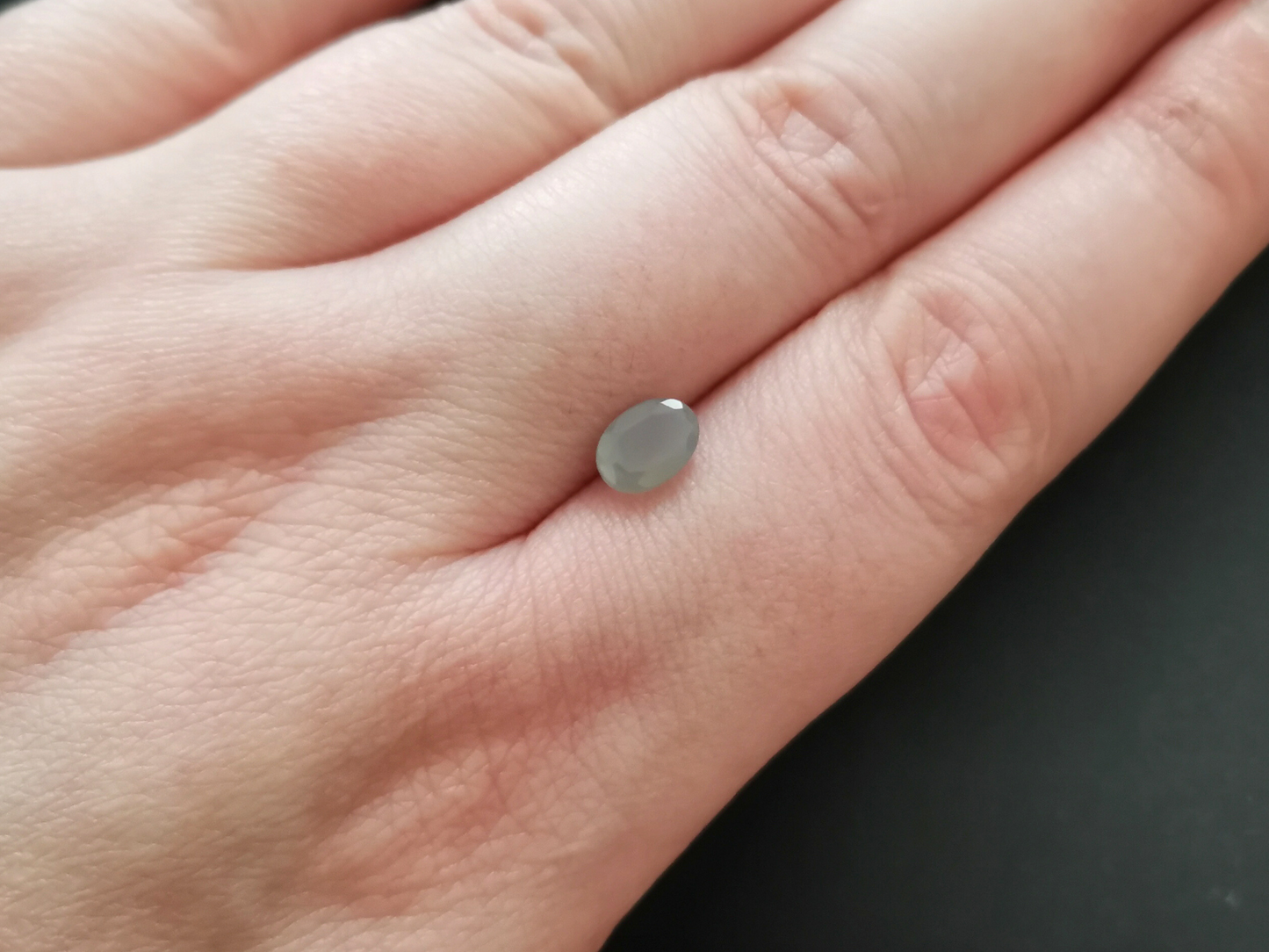 Grey Moonstone Oval - 7mm by 5mm - 0.68 ct