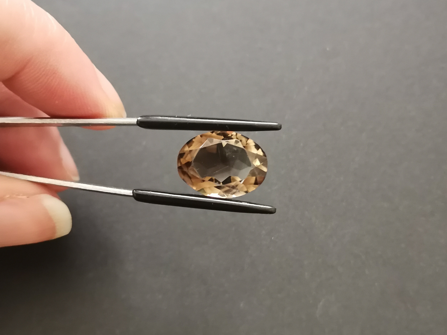 Smoky Quartz Oval - 15.8mm by 12mm - 7.59 ct