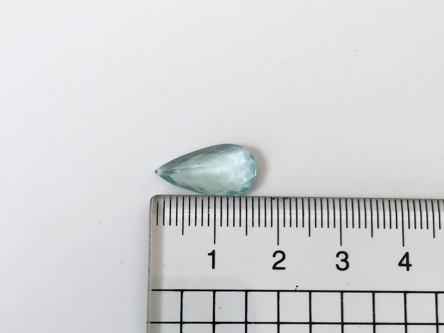 Blue Aquamarine Teardrop - 16mm by 8.5mm - 2.79 ct
