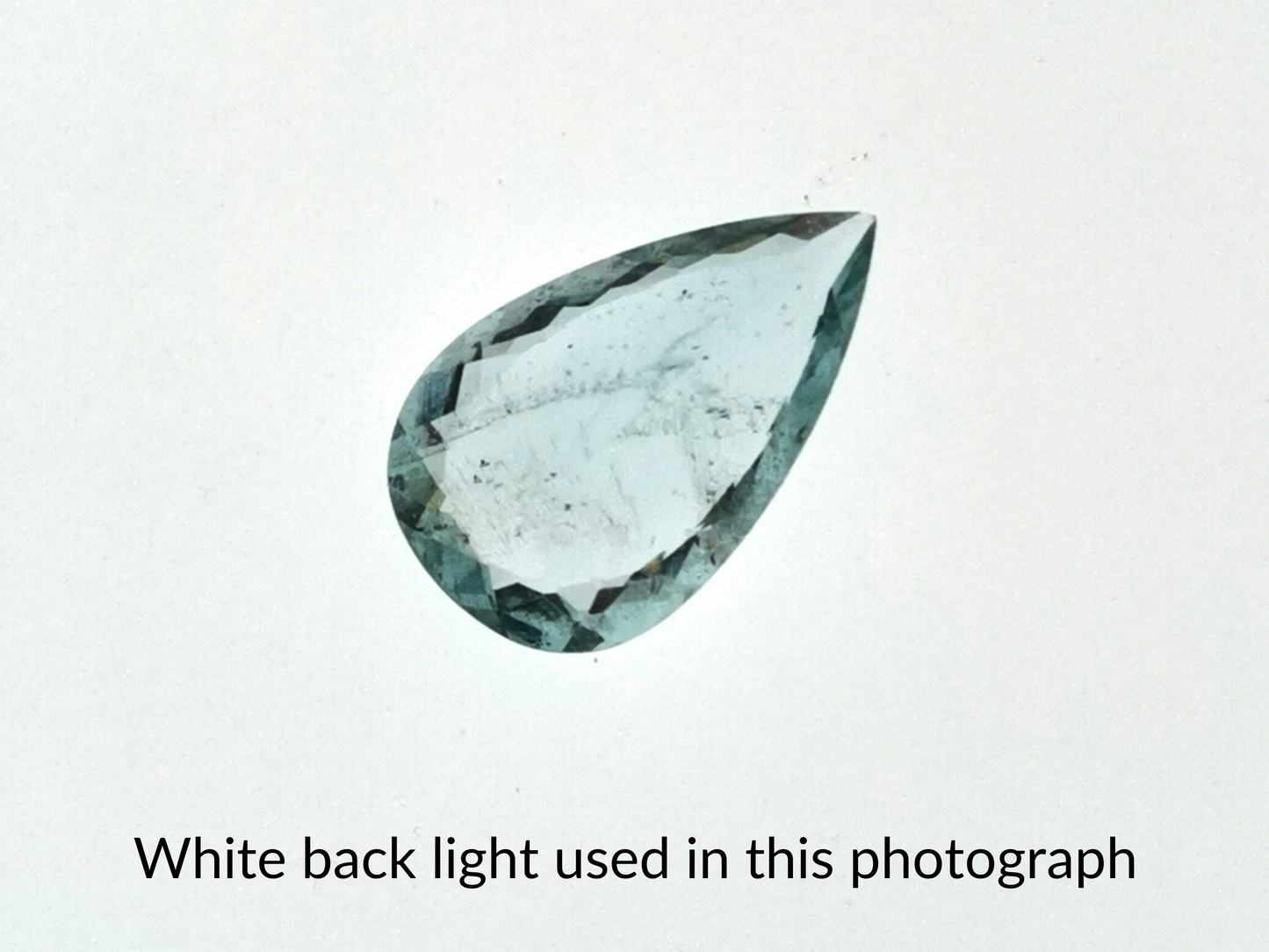 greenish Blue Aquamarine Teardrop - 12.7mm by 7.8mm - 2.05 ct
