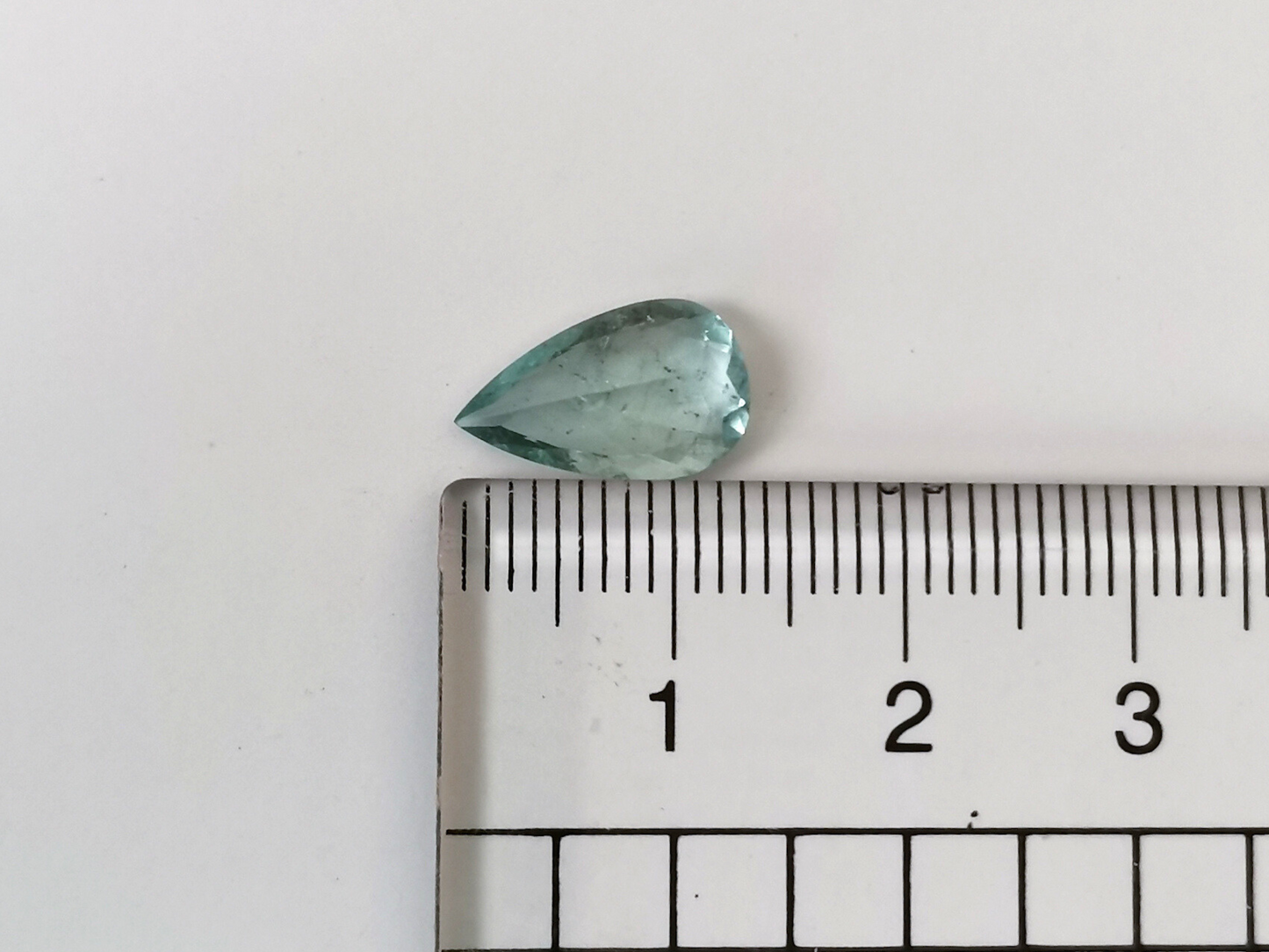 greenish Blue Aquamarine Teardrop - 12.7mm by 7.8mm - 2.05 ct