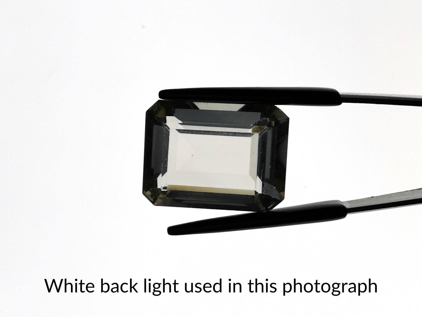 Smoky Quartz Emerald cut Rectangle - 20mm by 15.1mm - 19.72 ct