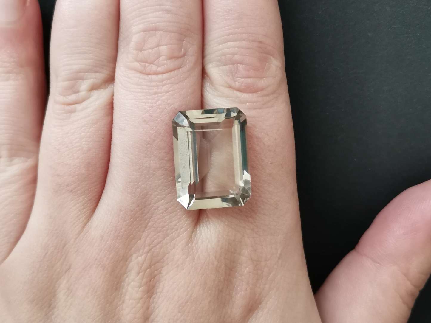 Smoky Quartz Emerald cut Rectangle - 20mm by 15.1mm - 19.72 ct