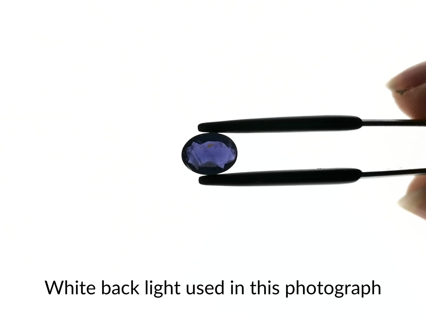 Violet Iolite Oval - 8mm by 6mm - 0.93 ct