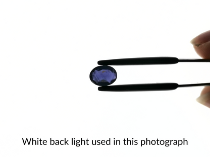 Violet Iolite Oval - 8mm by 6mm - 0.93 ct