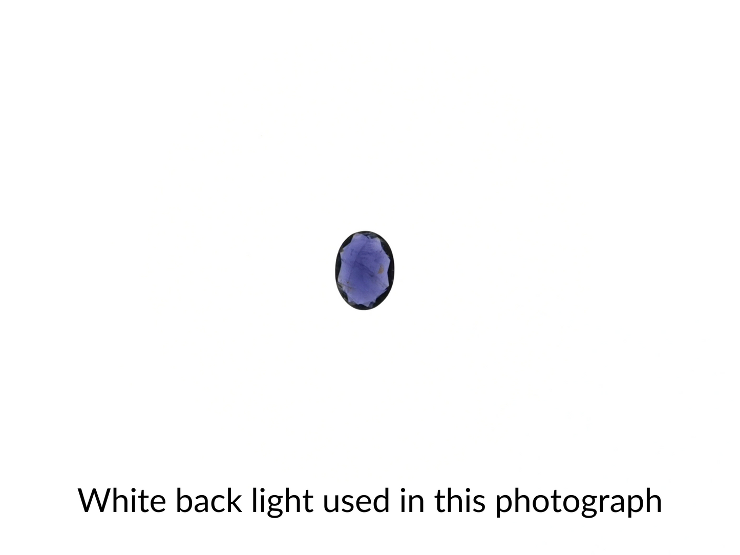 Violet Iolite Oval - 8mm by 6mm - 0.93 ct
