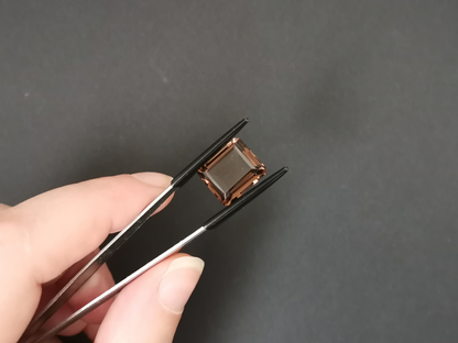 Smoky Quartz Rectangle - 14mm by 12mm - 9.34 ct