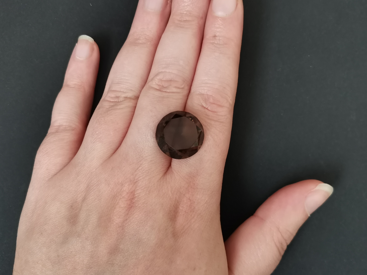 Smoky Quartz Round - 18.1mm - 20.79 ct