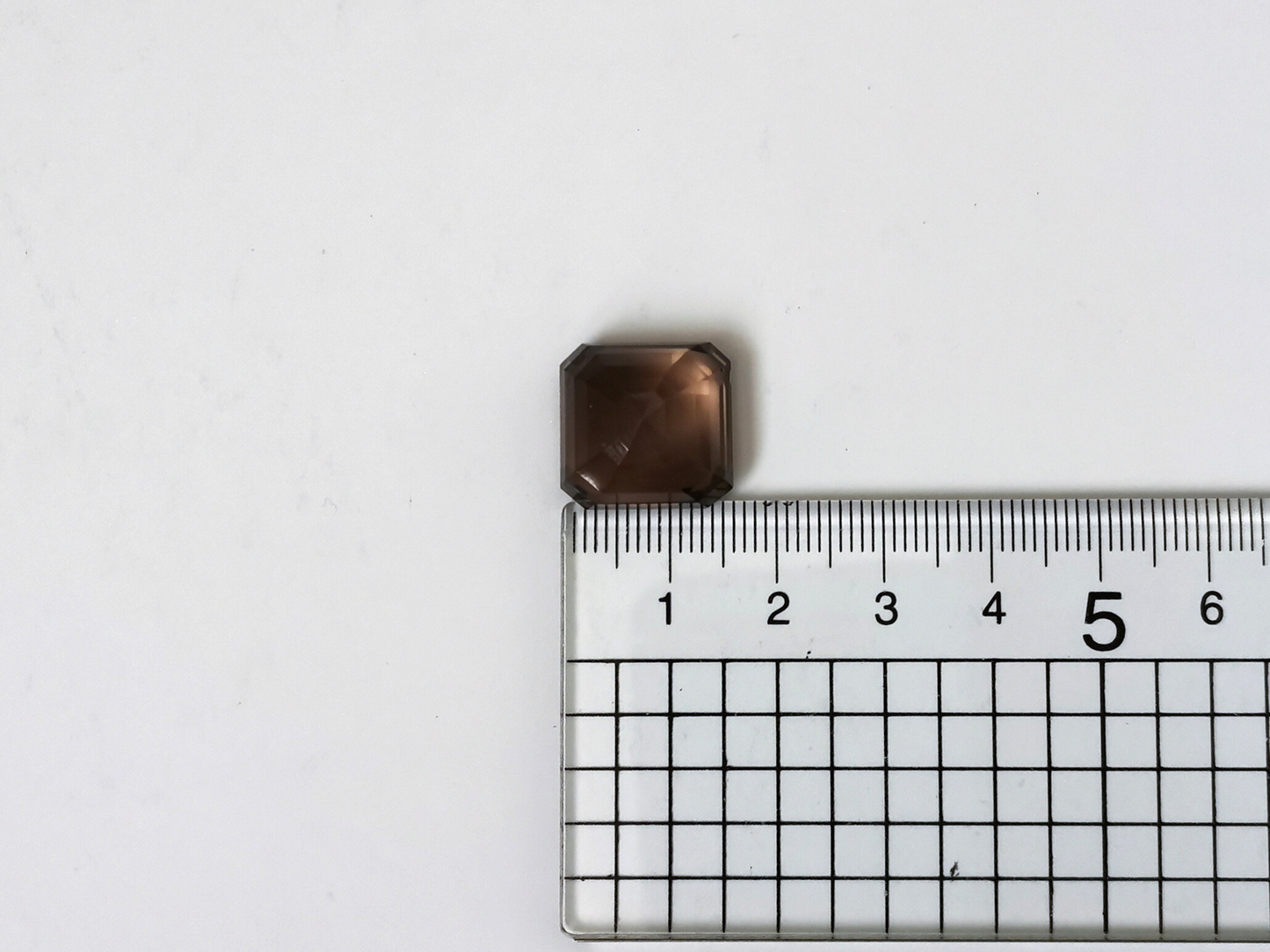 Smoky Quartz Square Asscher - 16.1mm by 15.6mm - 20.8 ct
