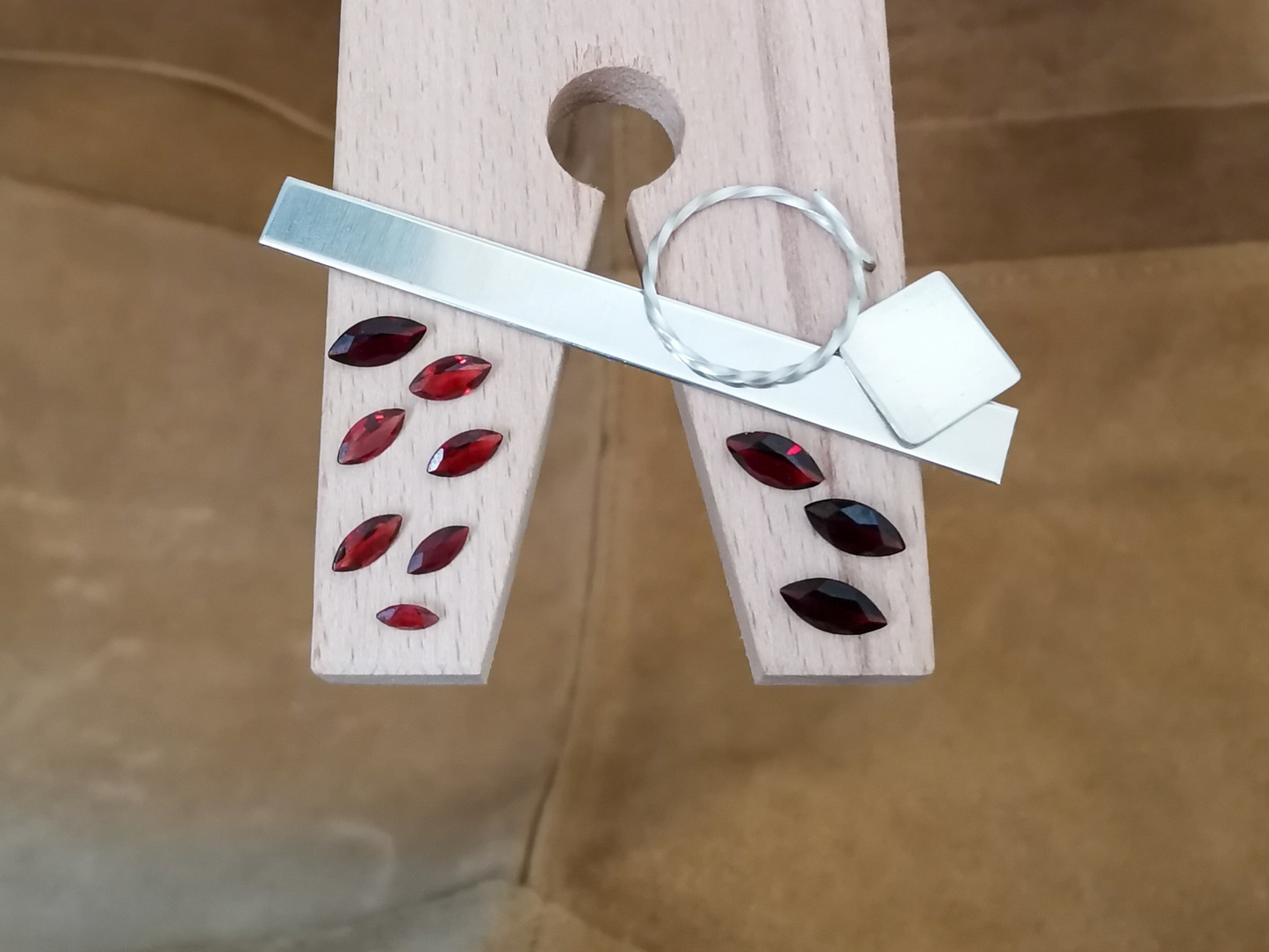 10 x Red garnet marquise - Bundle