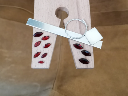 10 x Red garnet marquise - Bundle