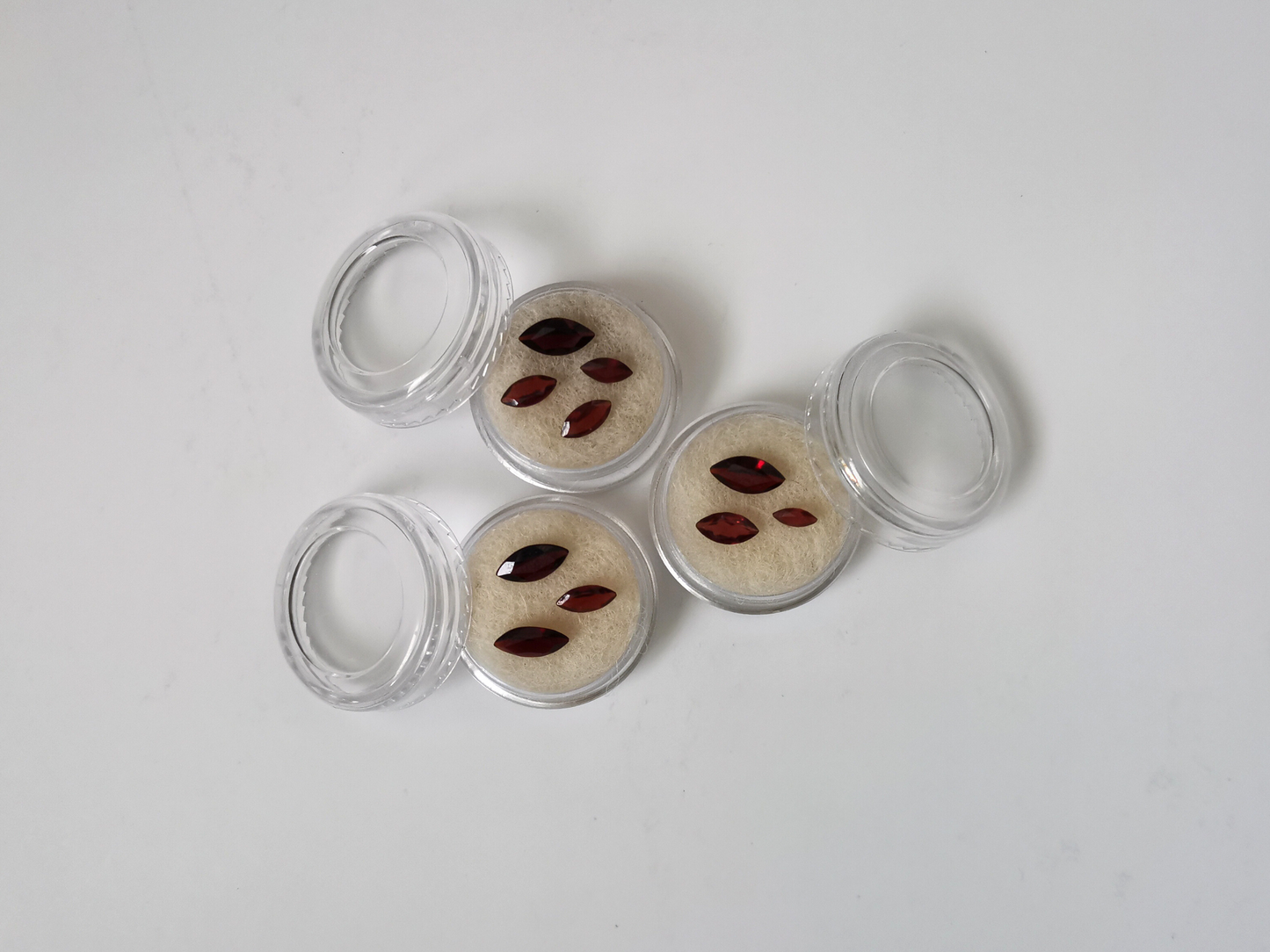 10 x Red garnet marquise - Bundle