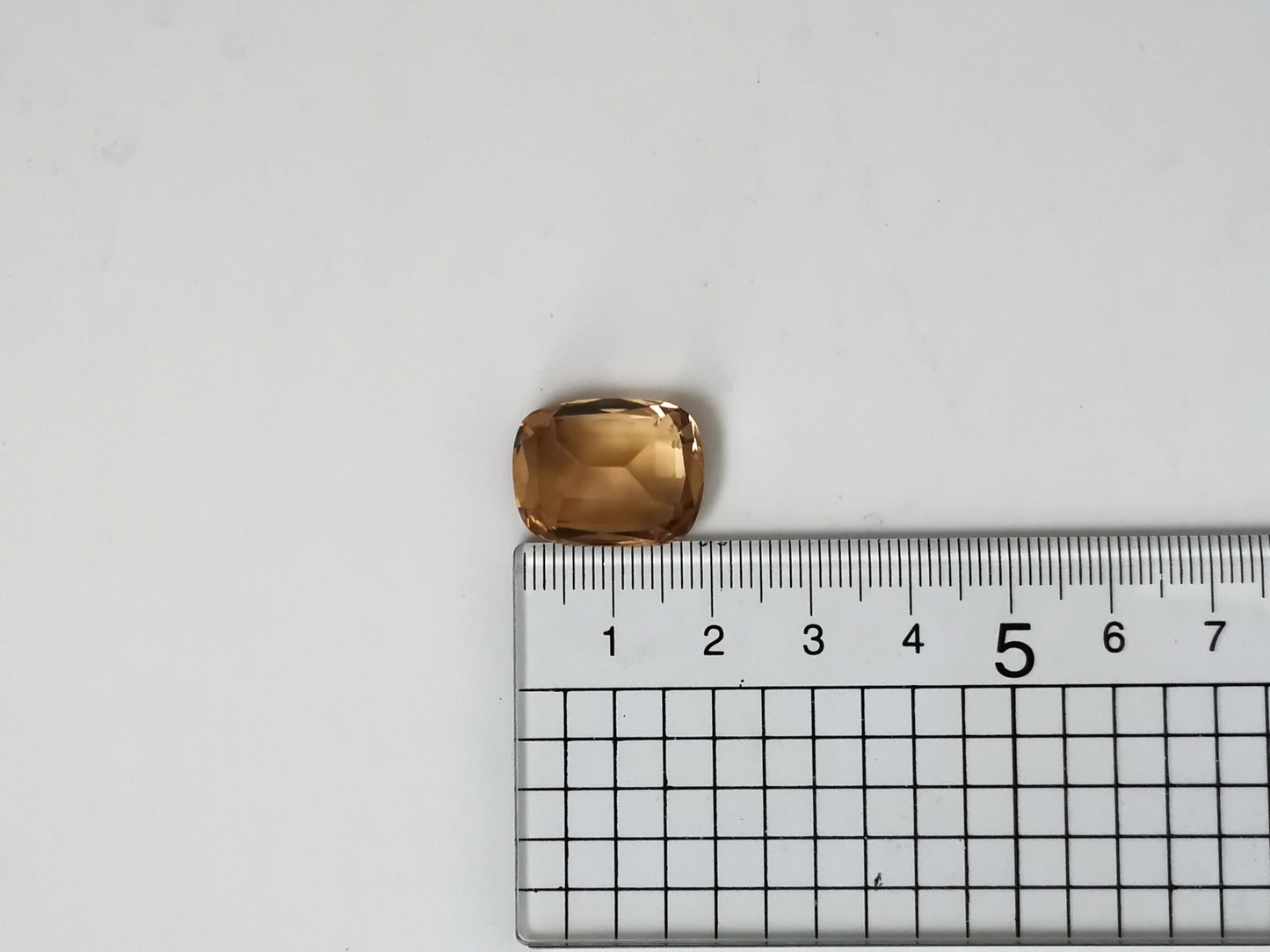 Golden Citrine Cushion - 19.3mm by 15.1mm - 19.4 ct
