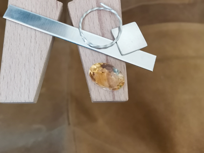 Yellow Citrine Oval - 16mm by 12mm - 8.45 ct