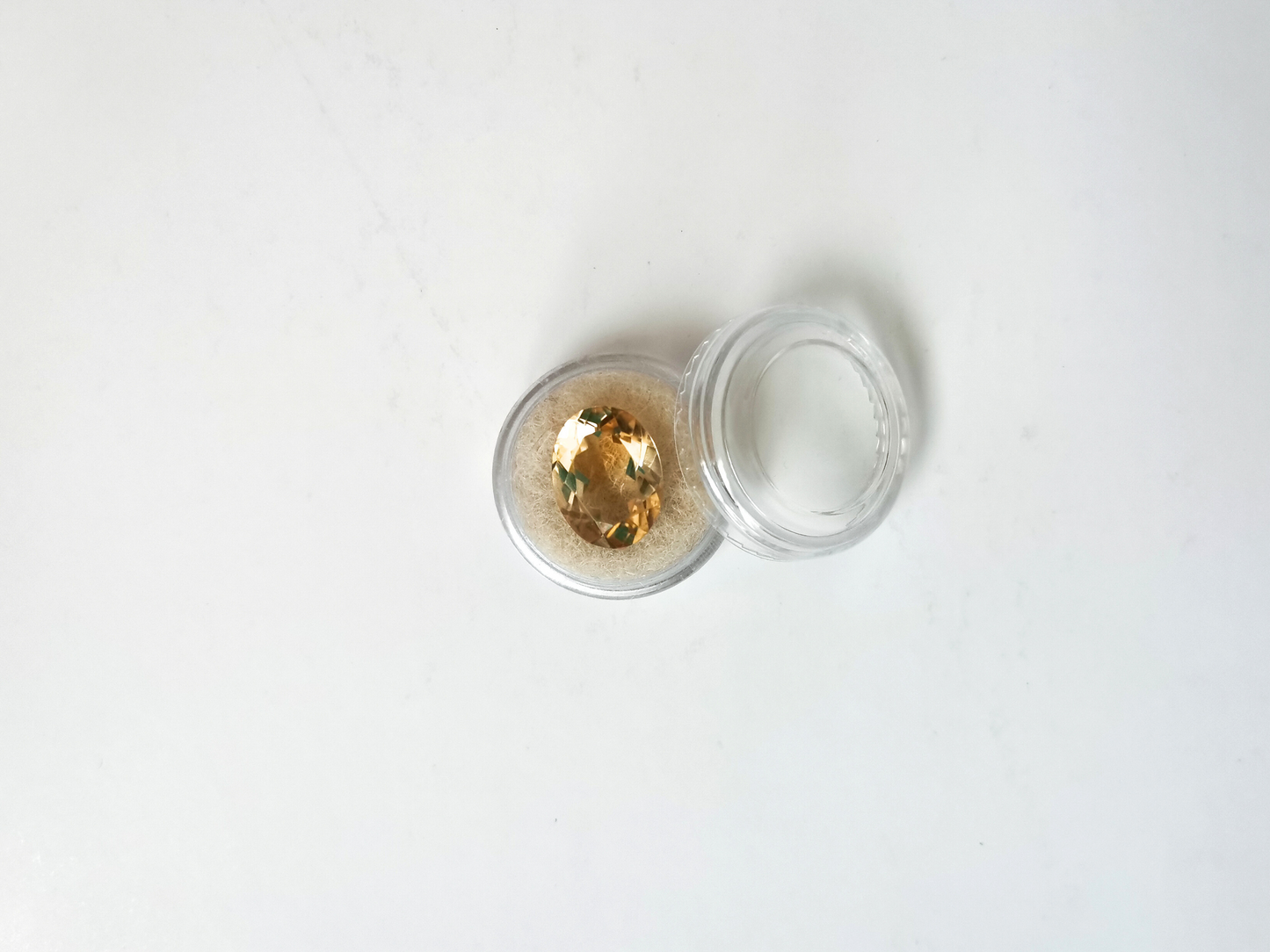 Yellow Citrine Oval - 16mm by 12mm - 8.45 ct