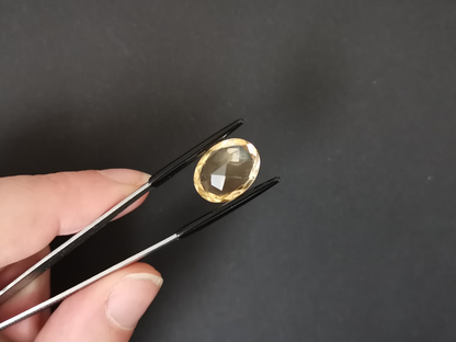 Yellow Citrine Oval - 16mm by 12mm - 8.45 ct