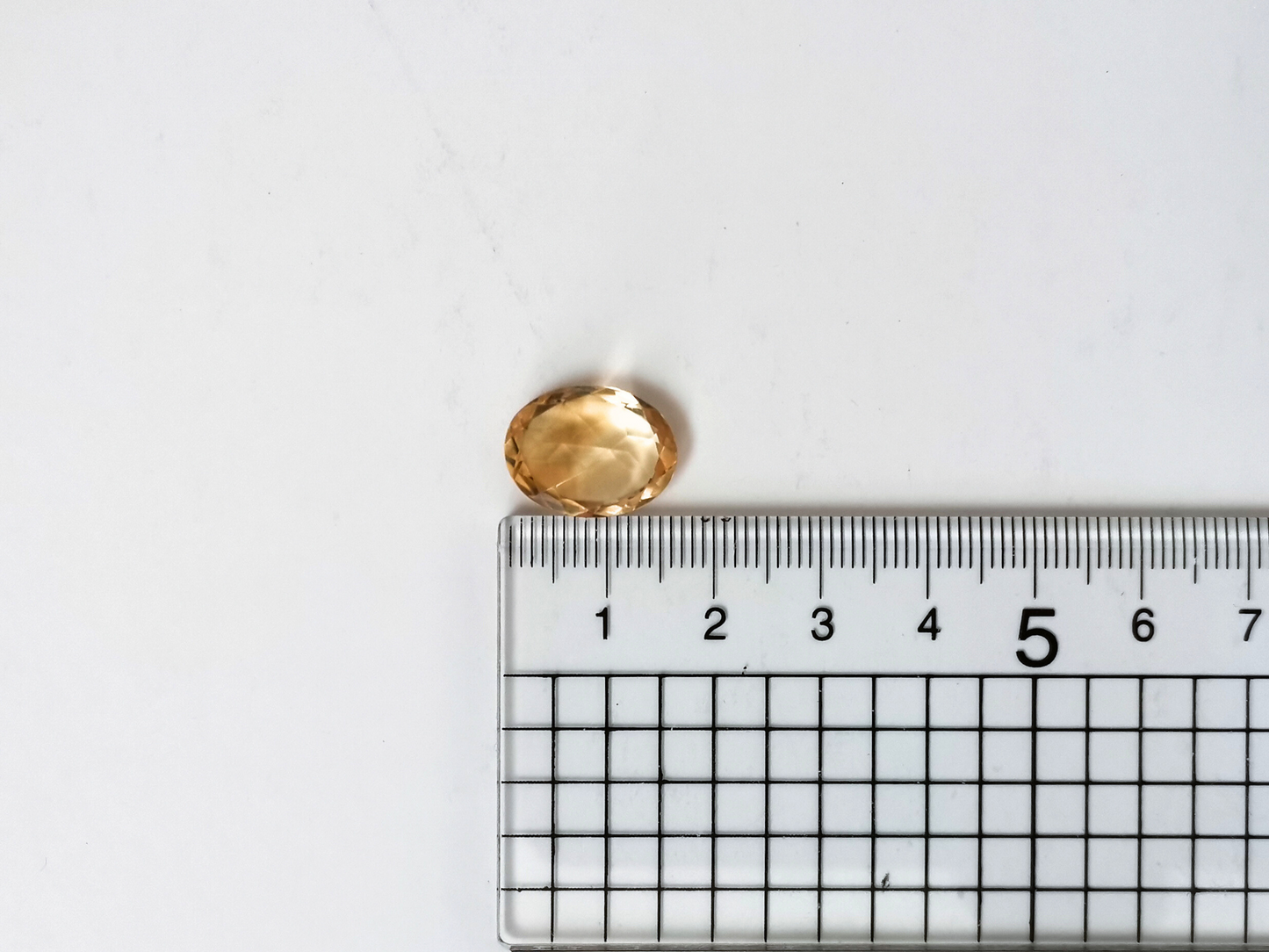 Yellow Citrine Oval - 16mm by 12mm - 8.45 ct