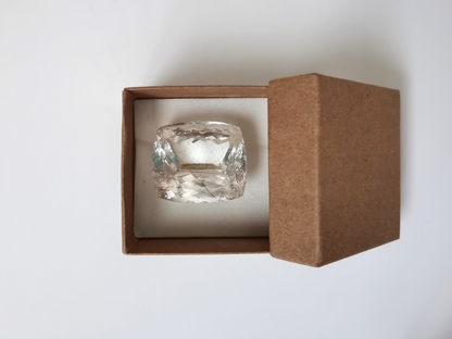 Rutilated Quartz Cushion - 28.4mm by 24.8mm - 98.47 ct