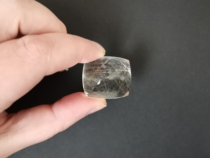 Rutilated Quartz Cushion - 28.4mm by 24.8mm - 98.47 ct