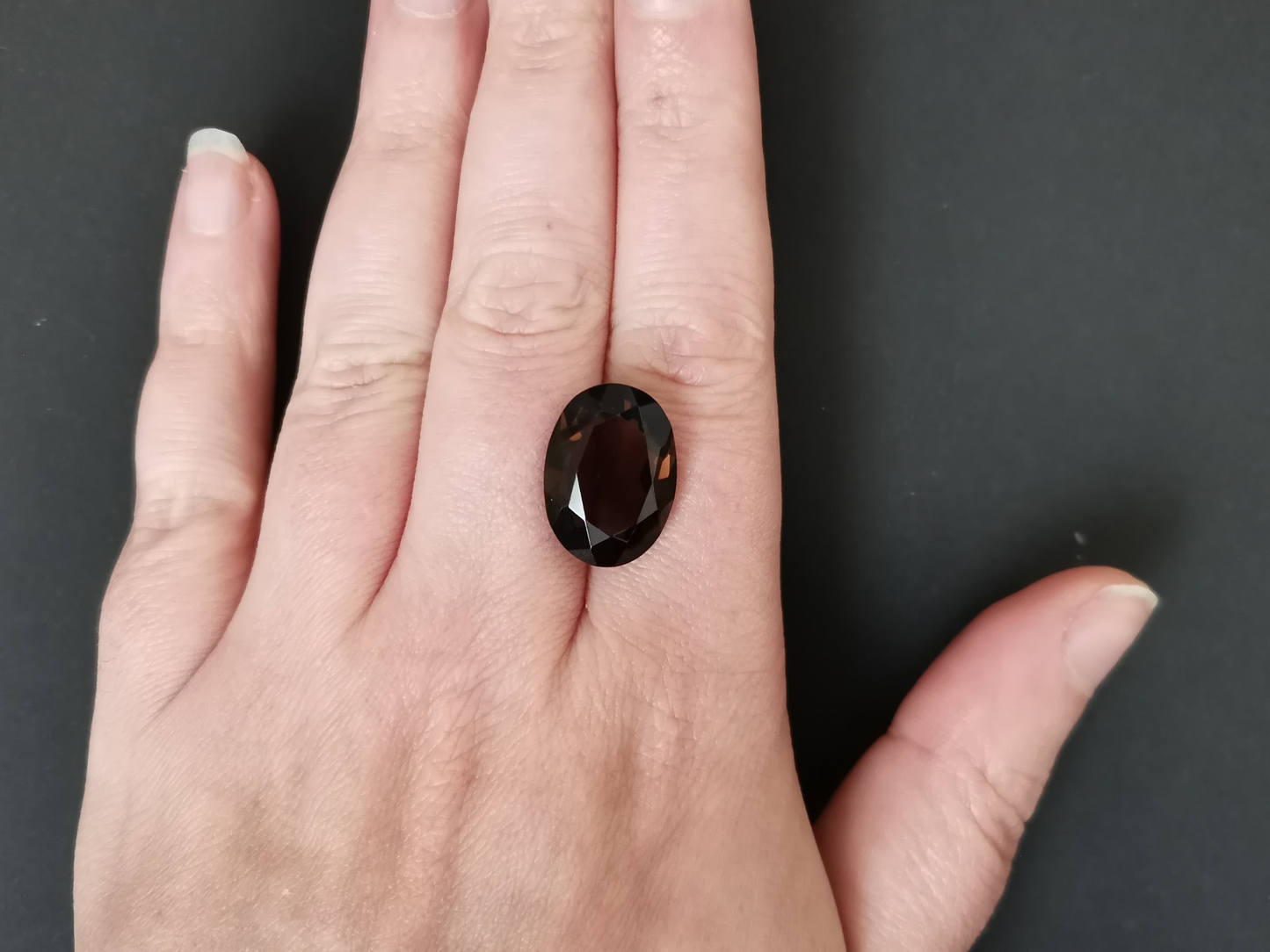 Smoky Quartz Oval - 18.3mm by 13.3mm - 11.65 ct