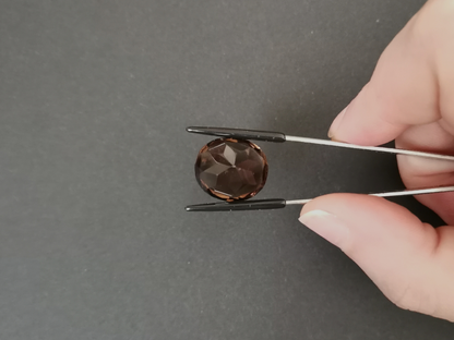 Smoky Quartz Oval - 18.3mm by 16mm - 18.95 ct