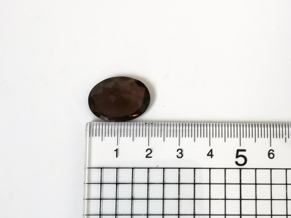 Smoky Quartz Oval - 20mm by 15mm - 14.52 ct