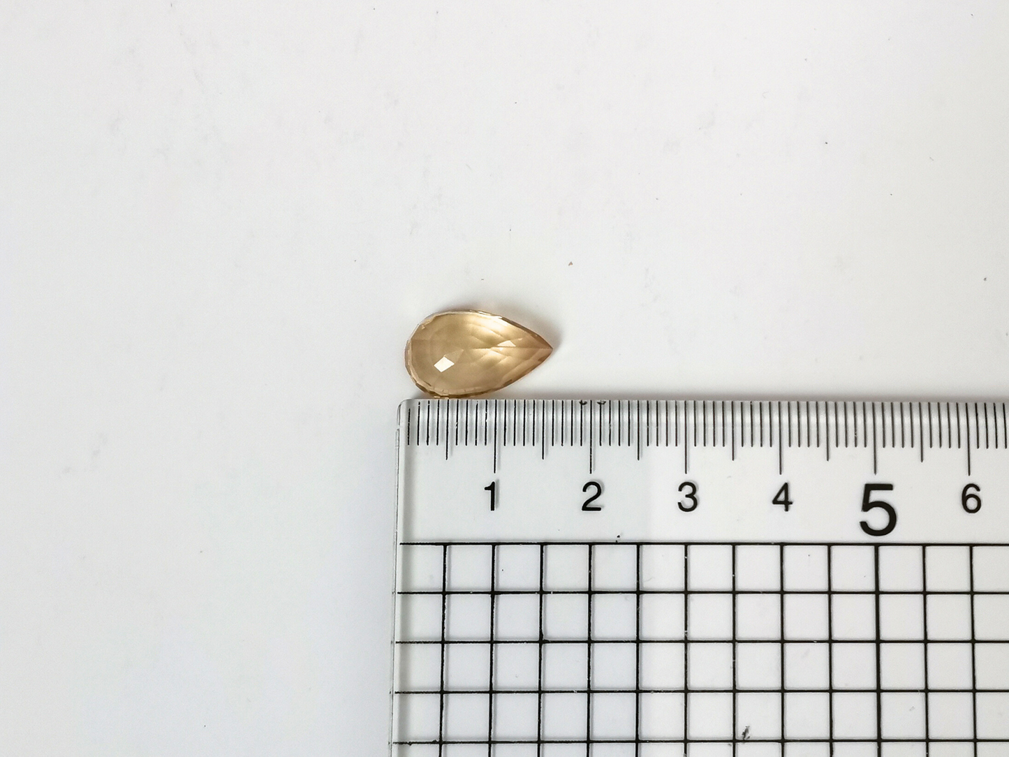 Yellow Citrine Teardrop - 15.5mm by 9.5mm - 5.97 ct