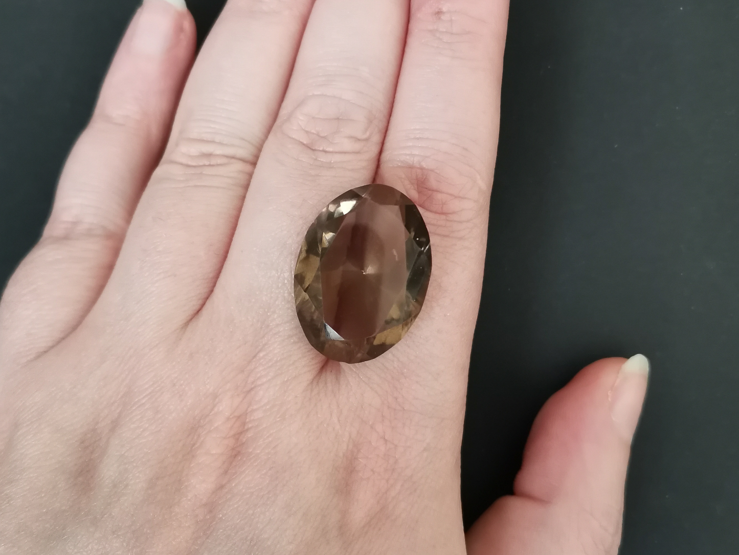 Smoky Quartz Oval - 25.7mm by 18.8mm - 31.66 ct
