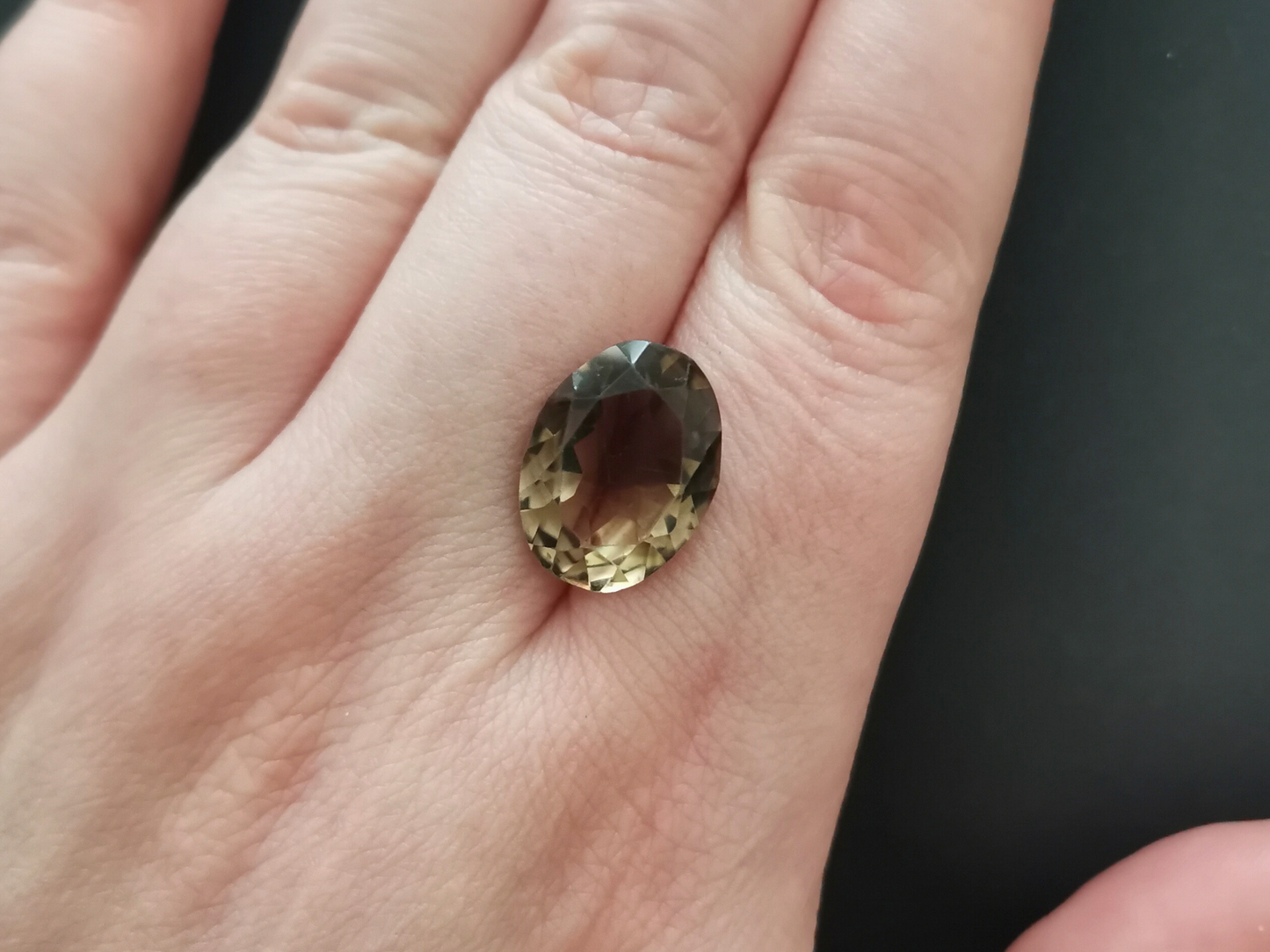 Smoky Quartz Oval - 15.8mm by 12mm - 7.59 ct