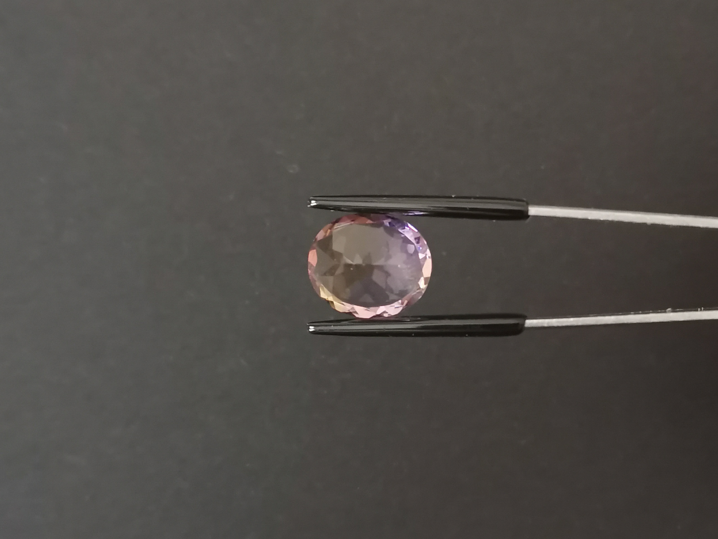 Purple and Yellow Ametrine Oval - 14mm by 11.9mm - 6.79 ct