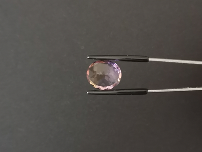 Purple and Yellow Ametrine Oval - 14mm by 11.9mm - 6.79 ct