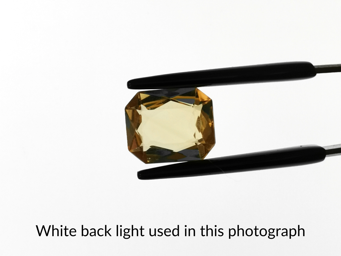 Yellow Citrine Rectangle - 12mm by 10mm - 4.58 ct