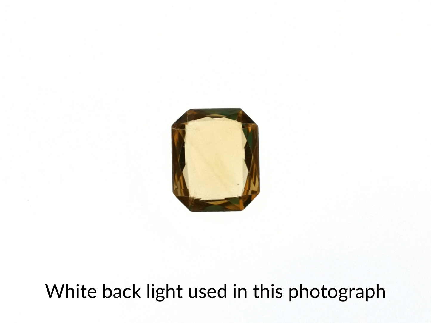 Yellow Citrine Rectangle - 12mm by 10mm - 4.58 ct