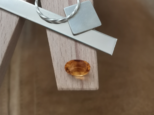 Orange Citrine Oval - 10mm by 7.8mm - 2.28 ct