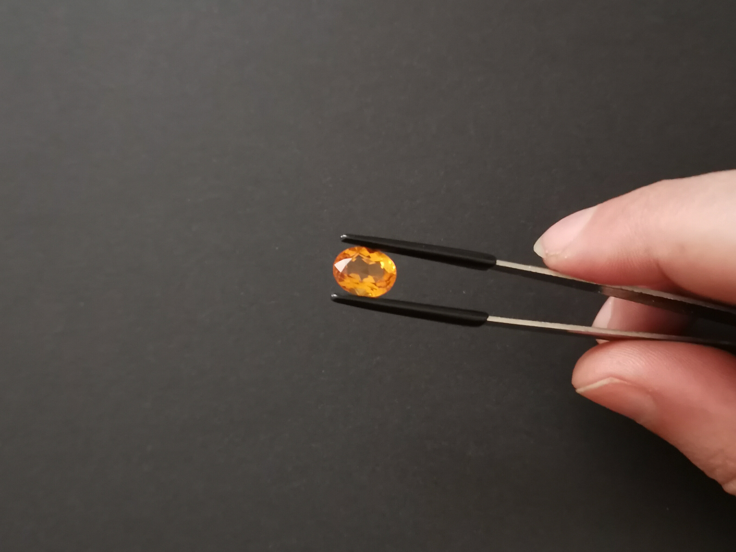 Orange Citrine Oval - 10mm by 7.8mm - 2.28 ct