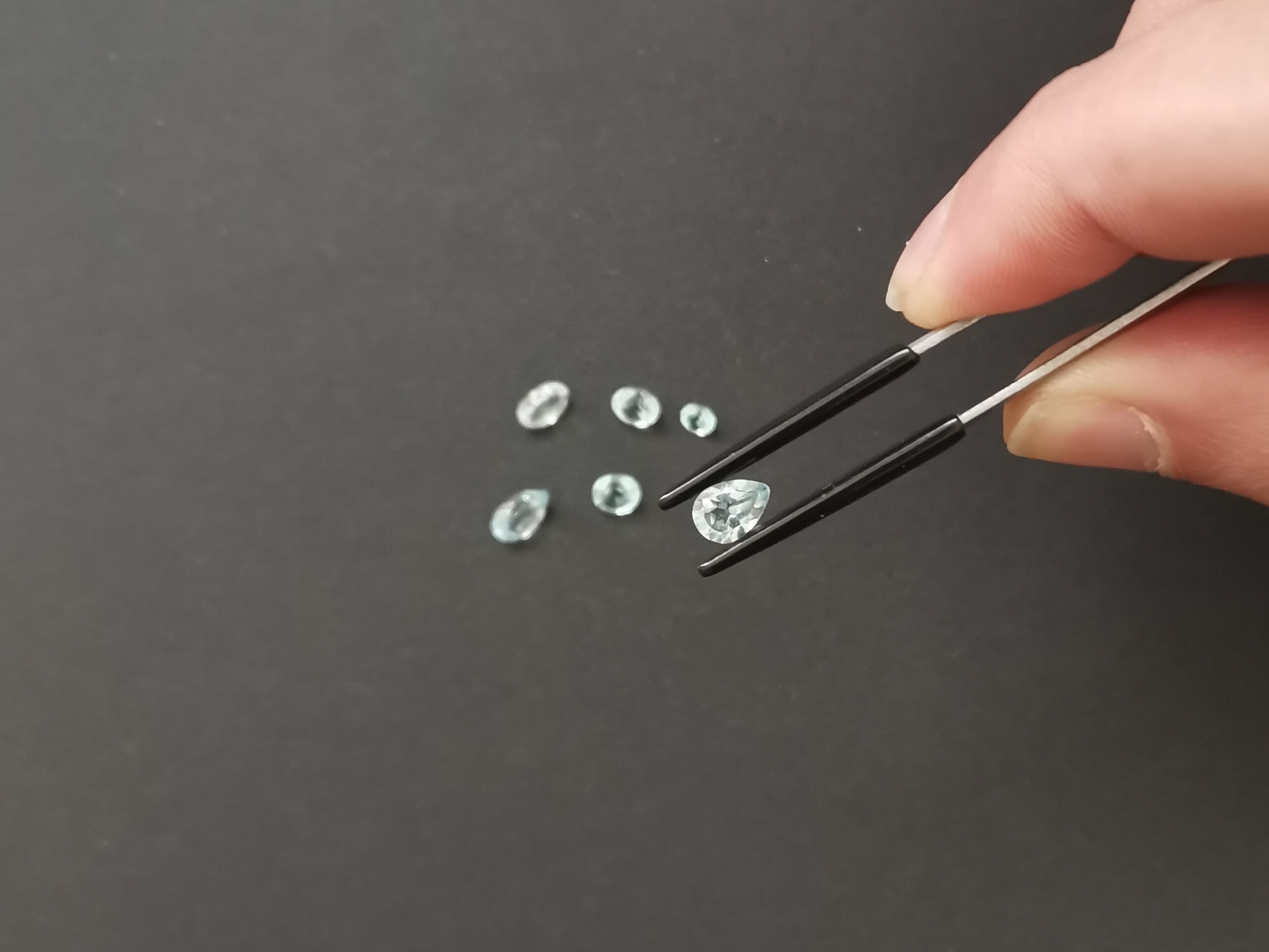6 x sky blue topaz - Bundle - Various shapes and sizes