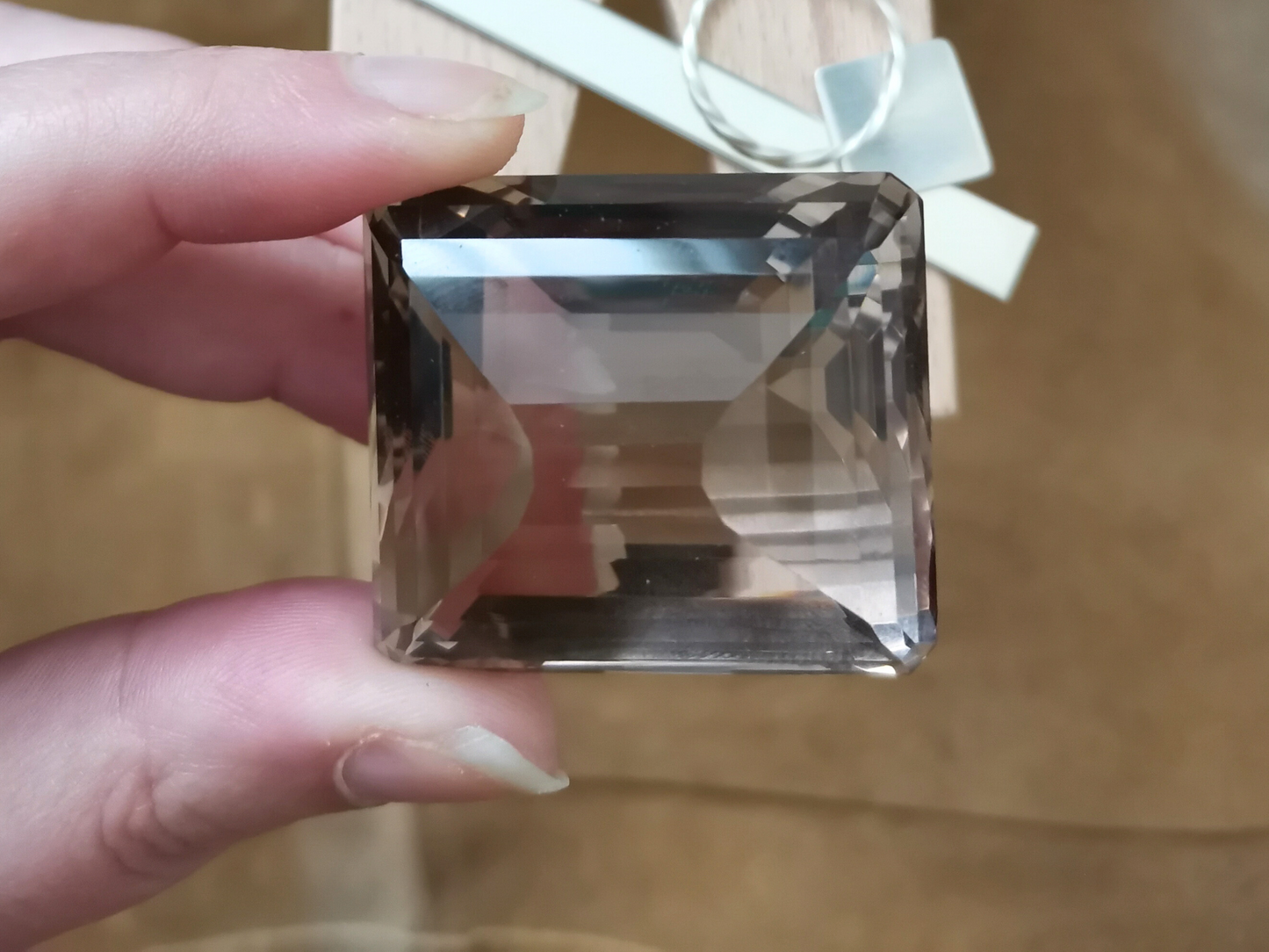 Smoky Quarts Rectangle - 34mm by 28.7mm - 279 ct