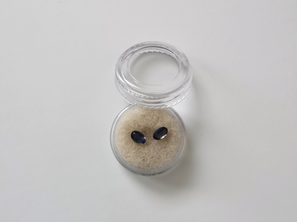 2 x Iolite Ovals - Pair - 6mm by 4mm