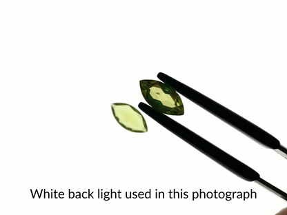 2 x Peridot Marquises - Pair - 10mm by 5mm
