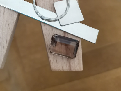 Smoky Quartz Rectangle - 14mm by 10mm - 6.83 ct