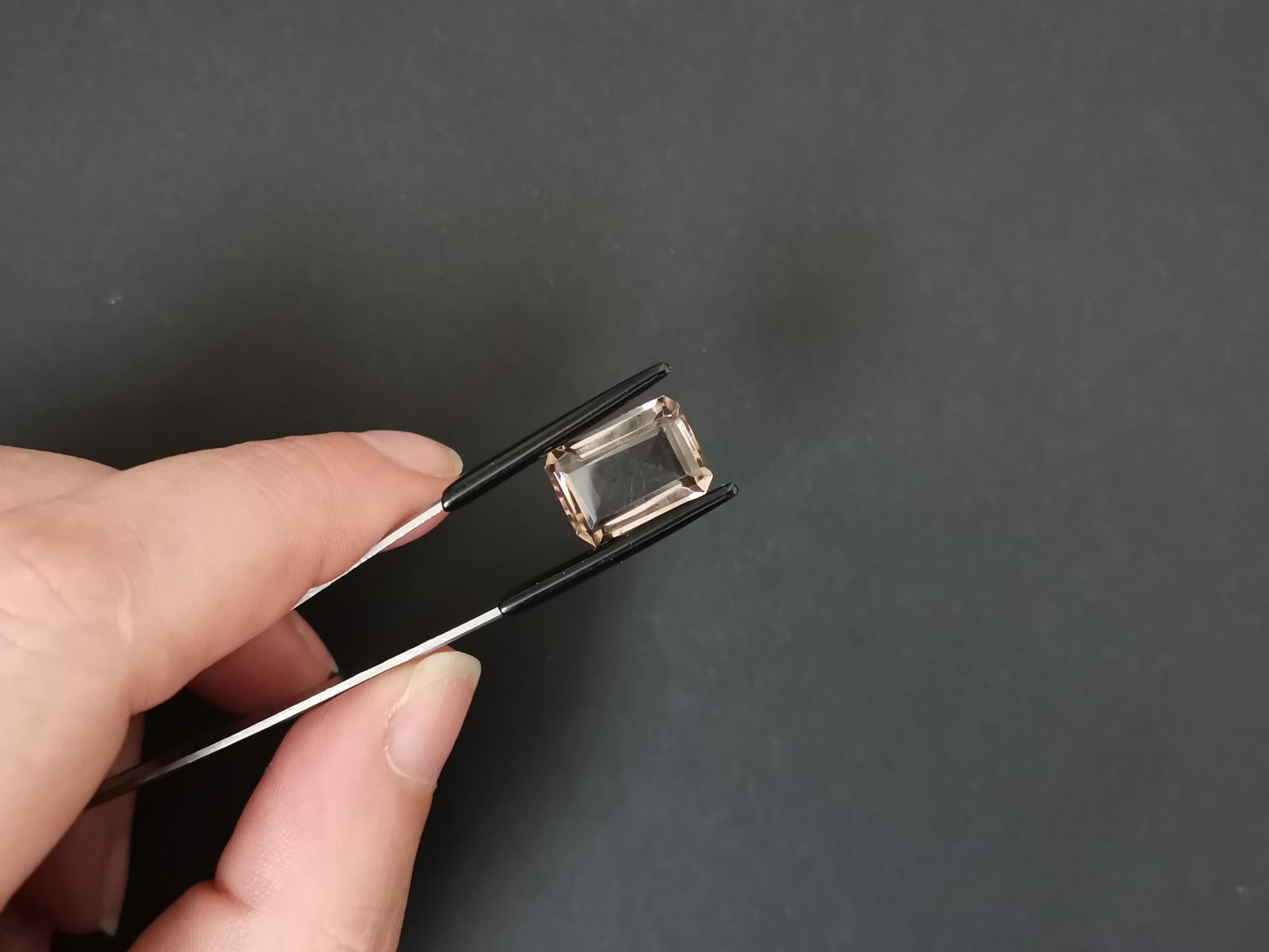Smoky Quartz Rectangle - 14mm by 10mm - 6.83 ct