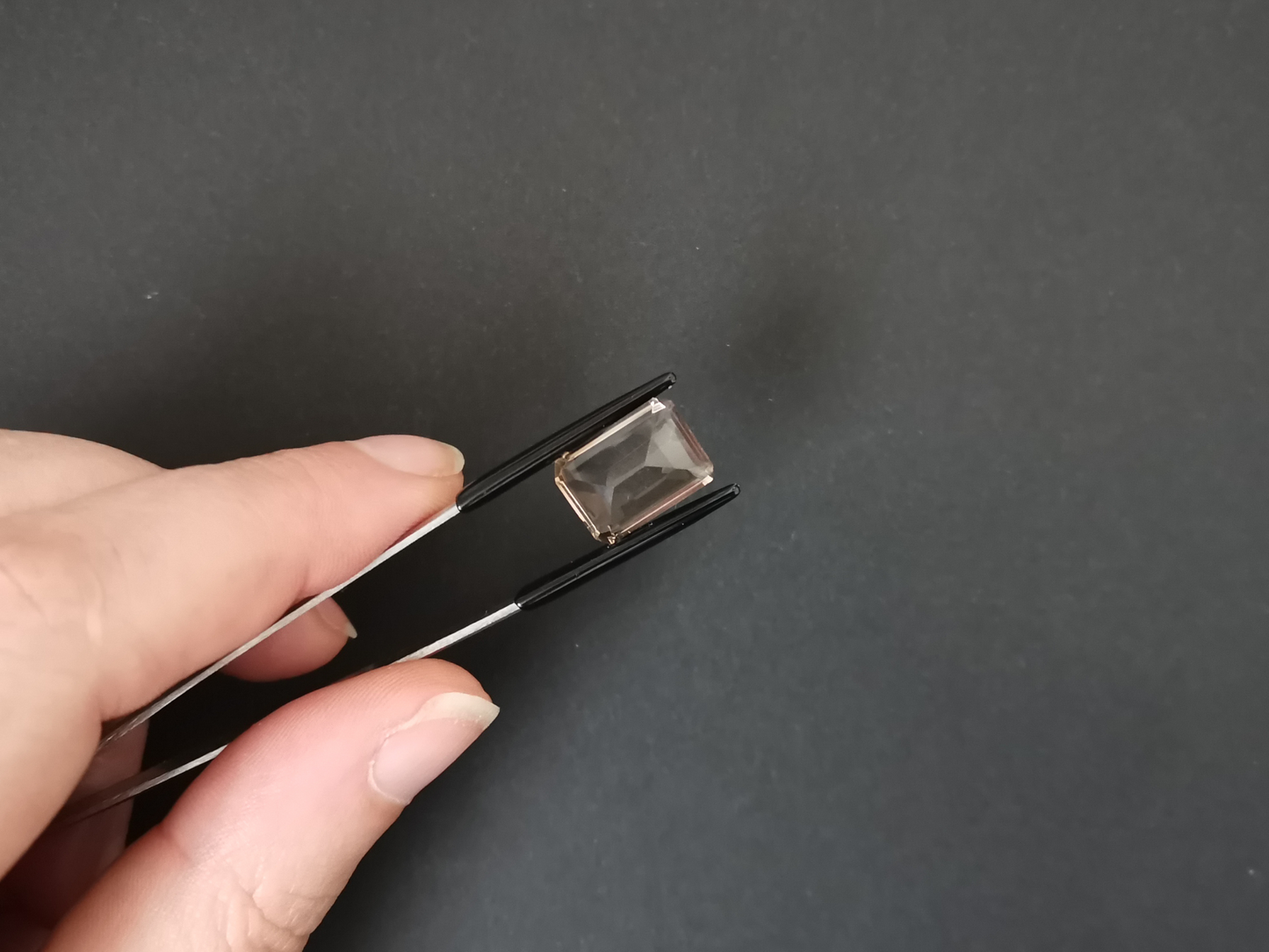 Smoky Quartz Rectangle - 14mm by 10mm - 6.83 ct