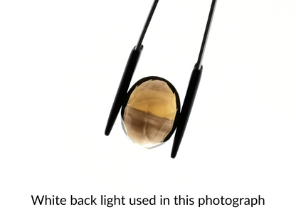 Smoky Quartz Oval - 19mm by 14.2mm - 14.53 ct
