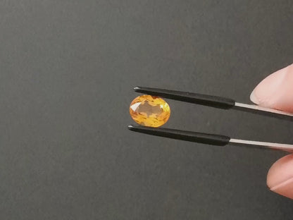 Orange Citrine Oval - 10mm by 7.8mm - 2.28 ct