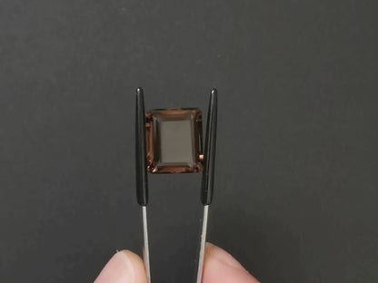Smoky Quartz Rectangle - 14mm by 12mm - 9.34 ct