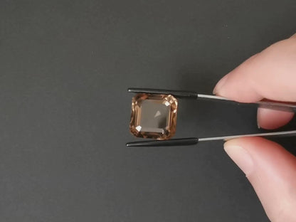 Smoky Quartz Square Asscher - 16.1mm by 15.6mm - 20.8 ct