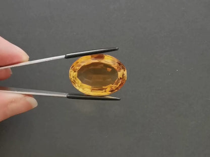 Orange Citrine Oval - 26mm by 19mm - 41.24 ct