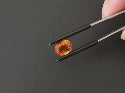 Orange Citrine Oval - 10mm by 8mm - 2.78 ct
