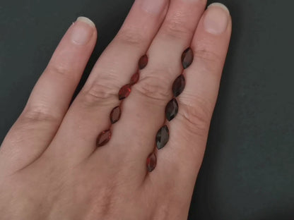 10 x Red garnet marquise - Bundle