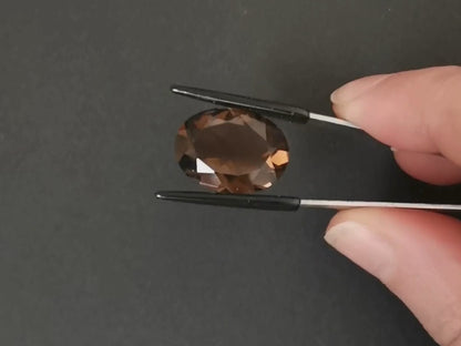 Smoky Quartz Oval - 20mm by 15mm - 14.52 ct